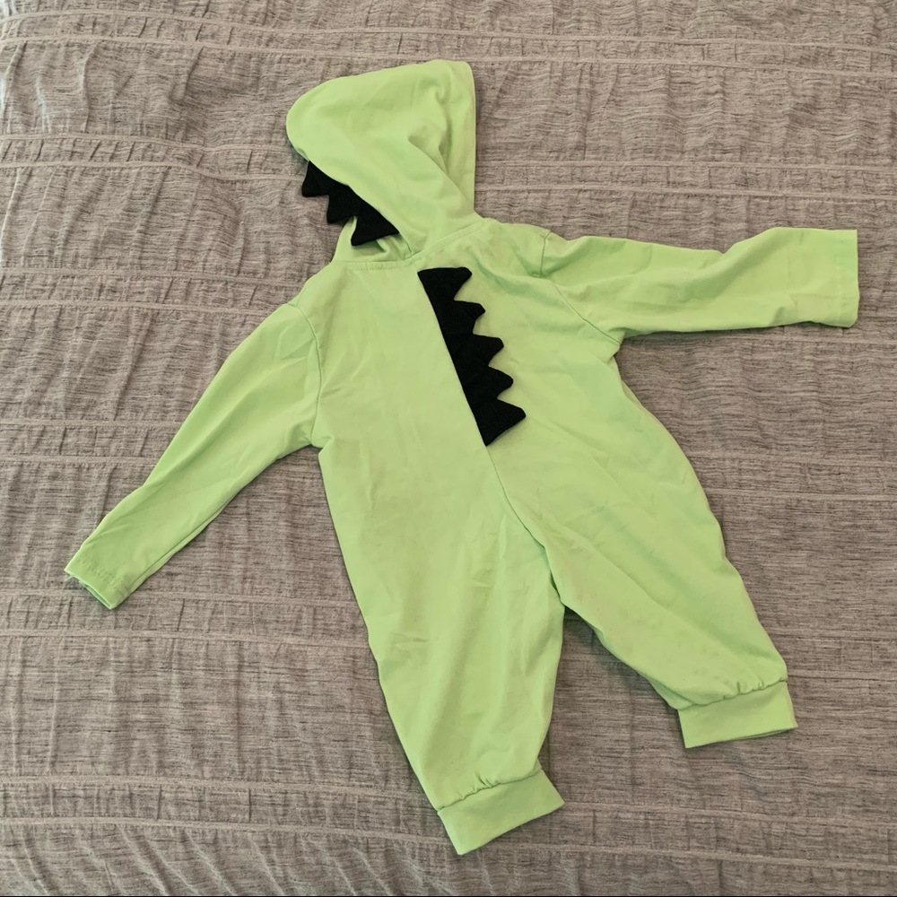 Neon green Dino costume